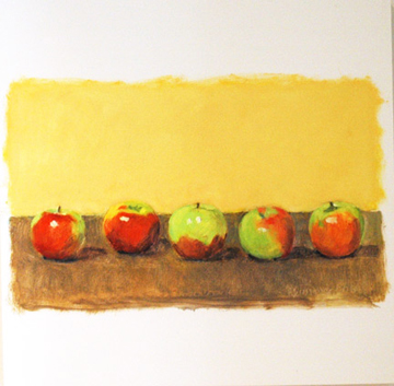 Mary's Apples Love Flourescent Light by David Summers at Les Yeux du Monde